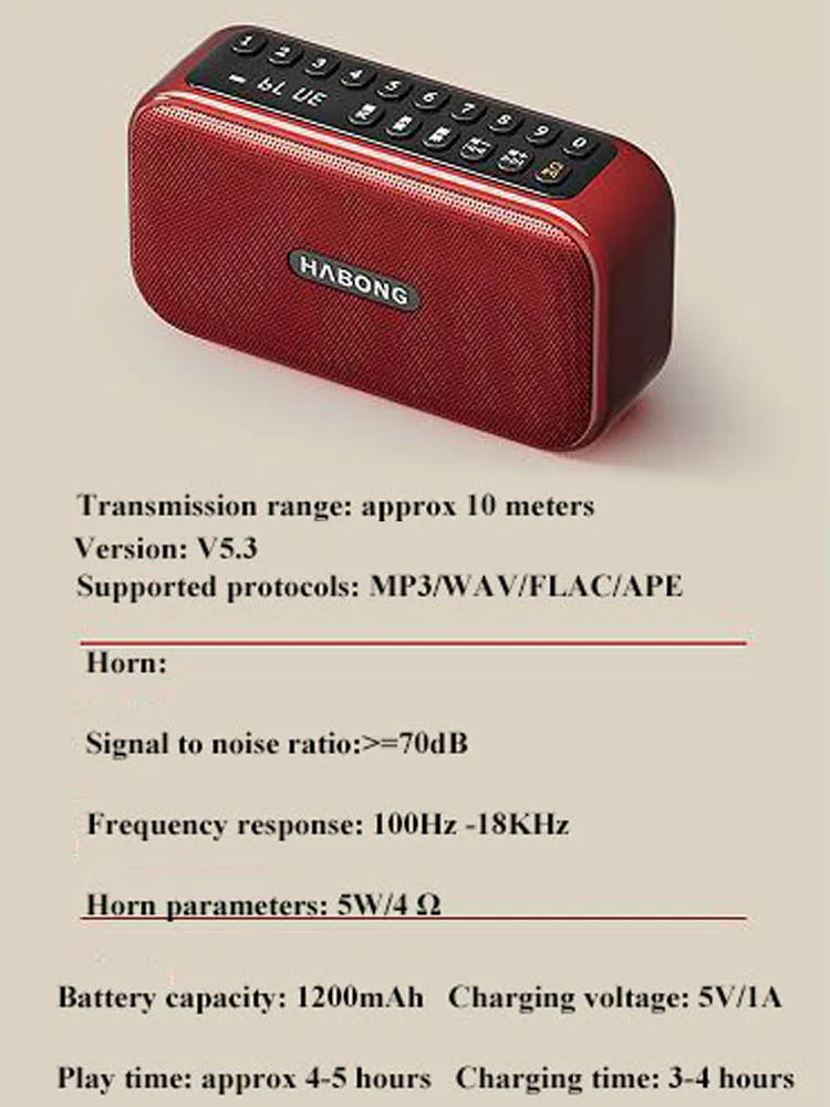 Portable FM Bluetooth Speaker