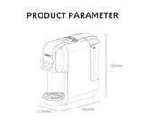 HiBREW Multiple Capsule Coffee Machine, Hot/Cold Dolce Gusto Milk Nespresso Capsule ESE Pod Ground Coffee Cafeteria 20Bar 5 in 1