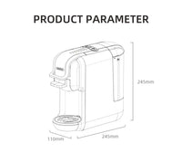 HiBREW Multiple Capsule Coffee Machine, Hot/Cold Dolce Gusto Milk Nespresso Capsule ESE Pod Ground Coffee Cafeteria 20Bar 5 in 1