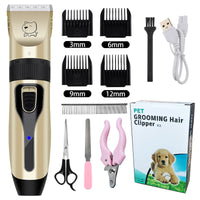 Electric Dog Clippers Professional Pet Hair Trimmer Dogs Grooming Hairdresser Hair Cutter Cat Hair Cutting Remover Machine Kit