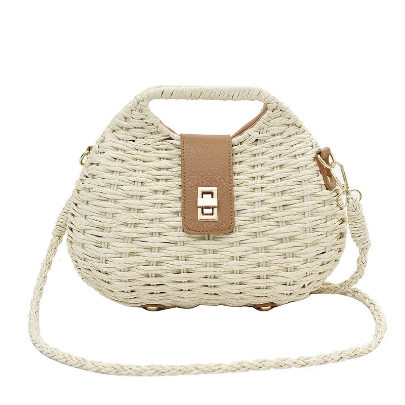 Wicker Rattan Summer Bag