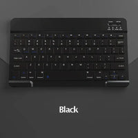 Spanish/English Bluetooth Keyboard 10 inch for iPad Air Pro Wireless Rechargeable Keyboard for Phone Tablet Laptop Universal