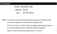 Straw Woven Basket Handbag