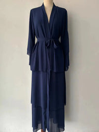 Vestidos Muslim women Chiffon Abaya Long Hijab Dress Kimono Cardigan Ramadan Modest Robe Kaftan Africains Femme Evening Dresses