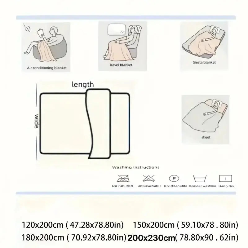 Light luxury Solid Color Multifunctional Rabbit Velvet Blanket Winter Thick Warm Flannel Used For Bedroom Living Room Blanket