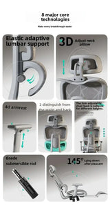 Ergonomic Chair Waist Support Office Chair 4D Armrest Computer Gaming Seat Lift Swivel Chair Home Furniture 3D Headrest