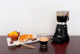 Induction coffee maker, electric and portable from JOCCA. Italian coffee EXPRESSO for 6 professional cups. Compact electric kettle with always hot system, 360 degree BASE, cold touch handle and 480W power.