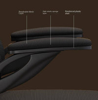 UVR Computer Chair Armchair Comfortable Breathable Mesh Staff Chair Ergonomic Boss Chair Sponge Cushion Home Office Chair